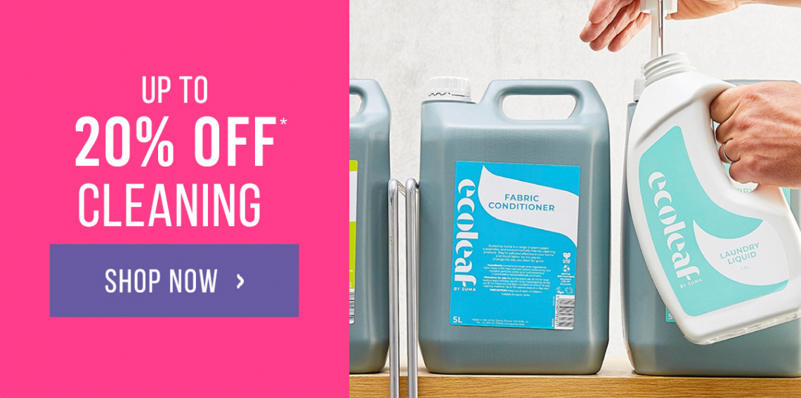 Up to 20% off Cleaning & Household*