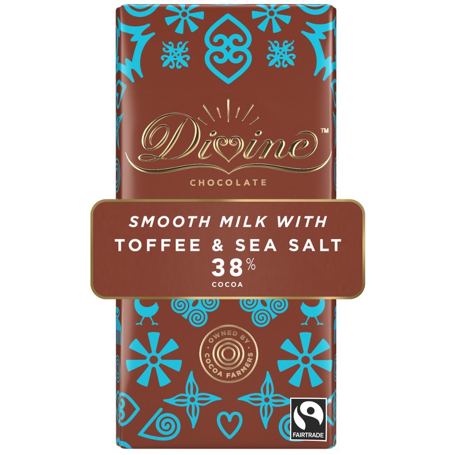 Divine Milk Chocolate With Toffee Sea Salt Divine Chocolate