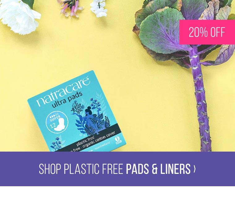 20% off Plastic Free Pads & Liners
