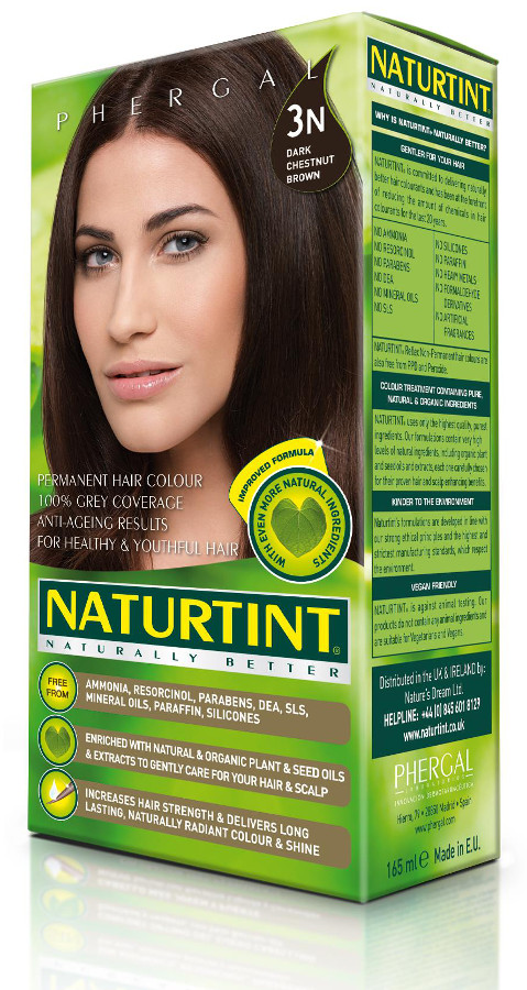Naturtint 3n Dark Chestnut Brown Permanent Hair Dye 170ml