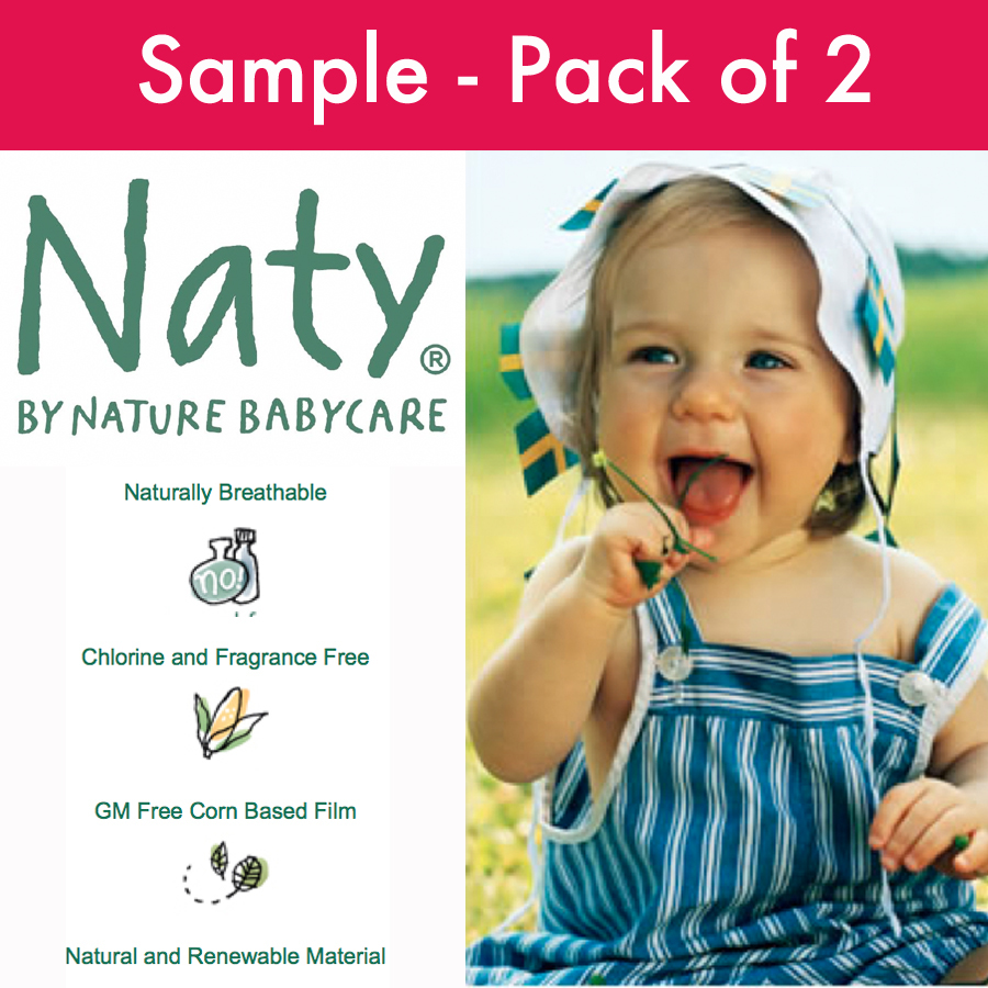 Naty by Nature Babycare Disposable - Sample 2 Nappies - Eco by Naty