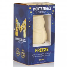Montezuma's Organic White Hollow Snowman with White Buttons - 100g