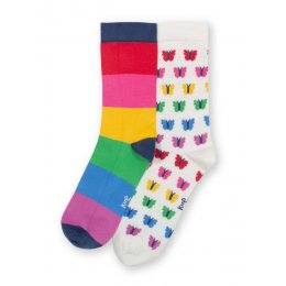 Kite Butterfly Rainbow Socks - UK4-7