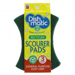 Dishmatic Recycled Scourer Pads - Pack of 3