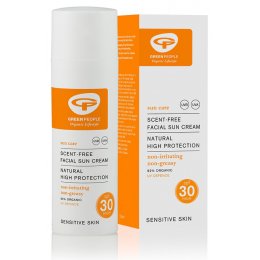 Green People Scent Free Facial Sun Cream - SPF30 - 50ml