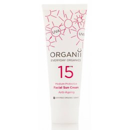 Organii SPF15 Anti Ageing Facial Sun Cream - 50ml