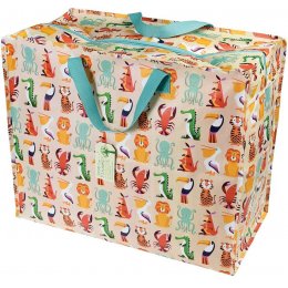 Recycled Jumbo Storage Bag - Colourful Creatures
