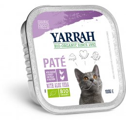 Yarrah Organic Cat Food - Chicken & Turkey Pate With Aloe Vera 100g