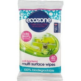 Ecozone Anti-Bacterial Multi Surface Wipes - 40 Wipes
