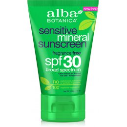 Alba Botanica Fragrance Free Sensitive Mineral Sunscreen SPF30  - 113g