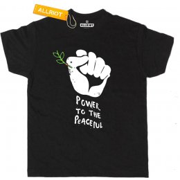 All Riot Power to the Peaceful Organic T-Shirt