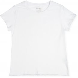 Womens Boxy Plain T-Shirt - White