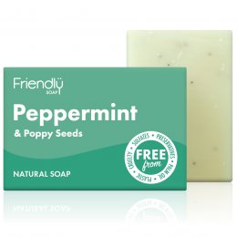 Friendly Soap Peppermint & Poppy Seeds Bath Soap - 95g