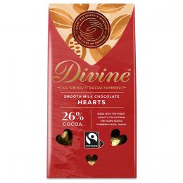 Divine Milk Chocolate Hearts - 80g