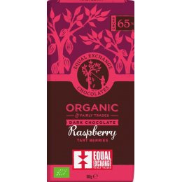 Equal Exchange 65 percent  Organic Raspberry Chocolate - 100g