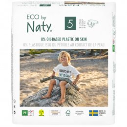 Eco By Naty Disposable Nappies Size 5 - Junior - Pack of 22