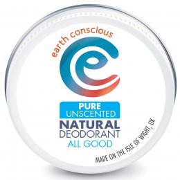 Earth Conscious Pure Unscented Natural Deodorant - 60g