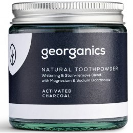 Georganics Natural Toothpowder - Activated Charcoal - 120ml