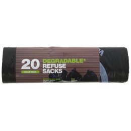 d2w Degrdable Refuse Sacks - 70L - Roll of 20