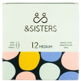 &SISTERS Pads with Wings - Medium - Pack of 12