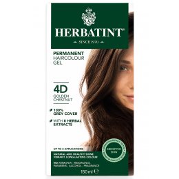 Herbatint Permanent Hair Dye - 4D Golden Chestnut - 150ml