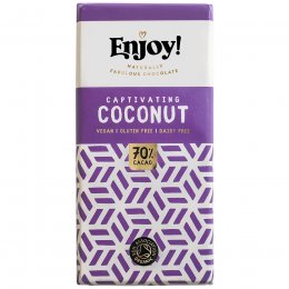 Enjoy Vegan Coconut Chocolate Bar - 70g