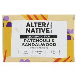 Alternative by Suma Glycerine Shampoo Bar - Patchouli & Sandalwood - 90g