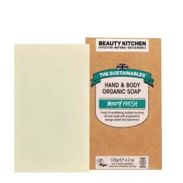 Beauty Kitchen The Sustainables Minty Fresh Organic Vegan Soap Bar - 120g