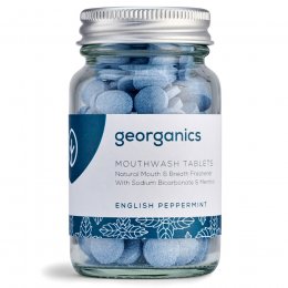 Georganics Mouthwash Tablets - English Peppermint - 180 Tabs