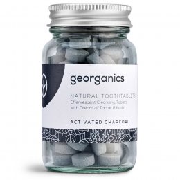 Georganics Toothpaste Tablets - Activated Charcoal - 120 Tabs
