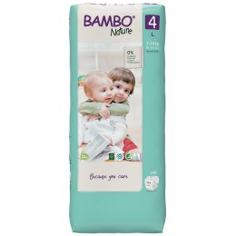 Bambo Nature Disposable Nappies - Maxi -Size 4 - Economy Pack of 48
