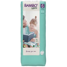 Bambo Nature Disposable Nappies - XL Plus - Size 6 - Economy Pack of 40