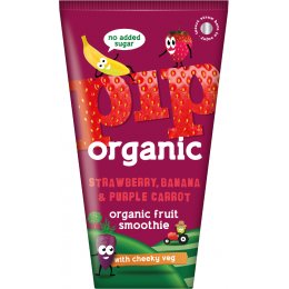 Pip Organic Strawberry & Banana Smoothie - 4 x 180ml