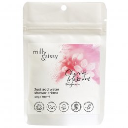Milly & Sissy Zero Waste Shower CrÃ¨me Refill Sachet - Cherry Blossom - 40g