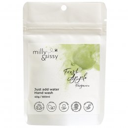 Milly & Sissy Zero Waste Hand Wash Refill Sachet - Fresh Apple - 40g