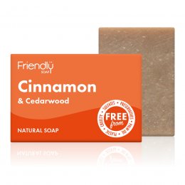 Friendly Soap Cinnamon & Cedarwood Soap Bar - 95g