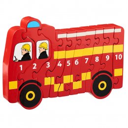 Lanka Kade Wooden Fire Engine Number 1-10 Jigsaw