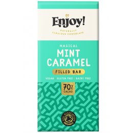 Enjoy Mint Caramel Filled Chcolate Bar - 70g