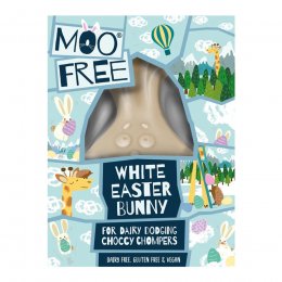 Moo Free White Chocolate Easter Bunny - 80g