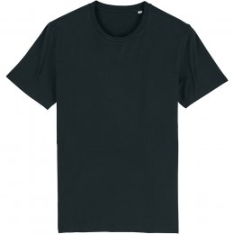 Organic Cotton Round Neck Short Sleeve T-Shirt - Black