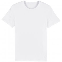 Organic Cotton Round Neck Short Sleeve T-Shirt - White
