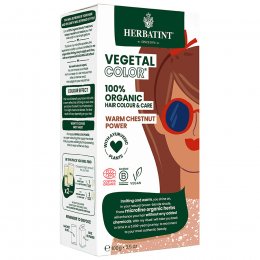 Herbatint Vegetal Semi Permanent Hair Colour - Warm Chestnut Power - 100g