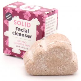 Lamazuna Solid Hibiscus Facial Cleanser - Dry/Sensitive Skin - 25g