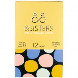 &SISTERS Pads with Wings - Light - Pack of 12