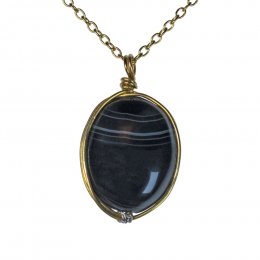 Fair Trade Onyx Pendant Necklace