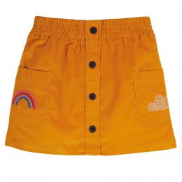 Frugi Carly Cord Skirt - Gold Rainbow