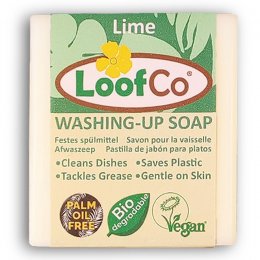 LoofCo Palm Oil Free Washing-Up Soap Bar - Lime - 100g