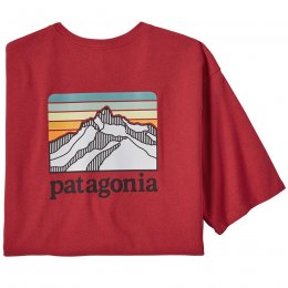 Patagonia Line Logo Responsibili-Tee - Sumac Red
