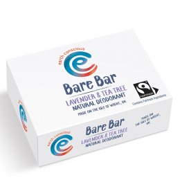 Earth Conscious Bare Bar Natural Deodorant - Lavender & Tea Tree - 90g