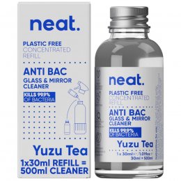 neat. Anti-Bac Glass & Mirror Cleaner Concentrated Refill - Yuzu Tea - 30ml
